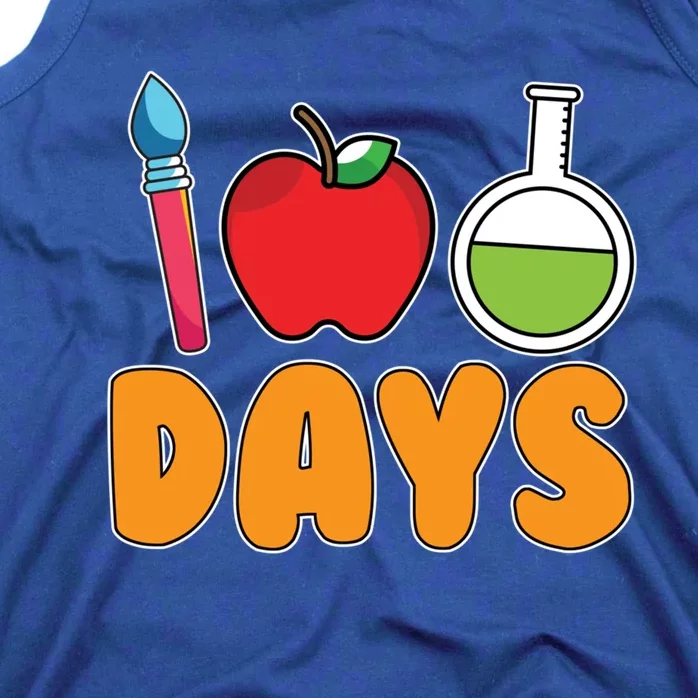 Science Teacher Drawing Kindergarten 100 Days Of School Gift Tank Top