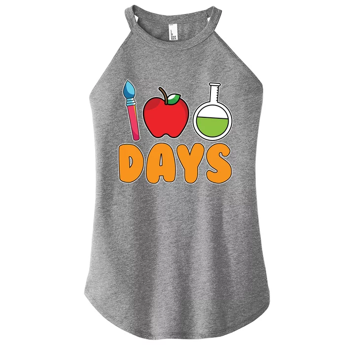 Science Teacher Drawing Kindergarten 100 Days Of School Gift Women’s Perfect Tri Rocker Tank