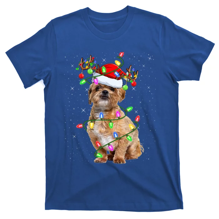 Shih Tzu Dog Lover Xmas Lighting Santa Shih Tzu Christmas Great Gift T-Shirt