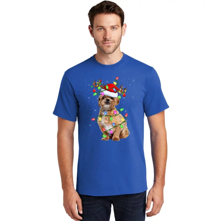 Shih Tzu Dog Lover Xmas Lighting Santa Shih Tzu Christmas Great Gift Tall T-Shirt