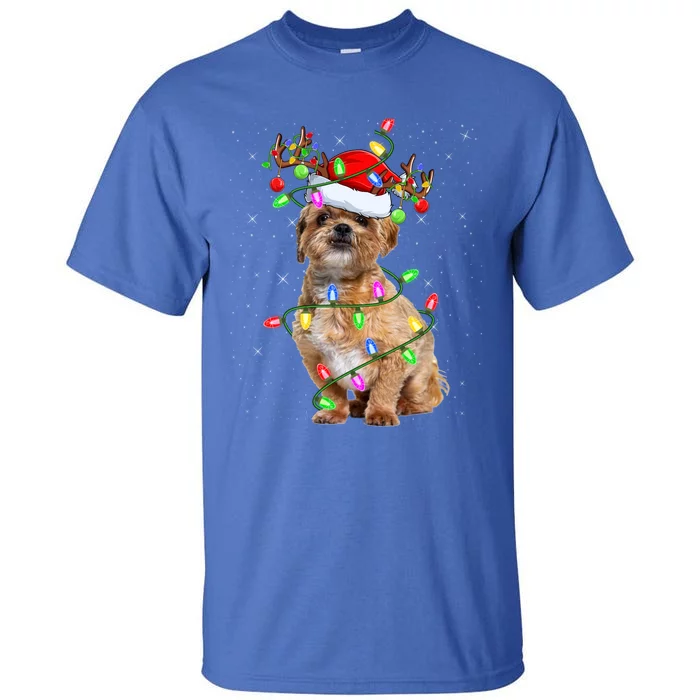 Shih Tzu Dog Lover Xmas Lighting Santa Shih Tzu Christmas Great Gift Tall T-Shirt