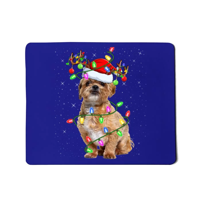 Shih Tzu Dog Lover Xmas Lighting Santa Shih Tzu Christmas Great Gift Mousepad