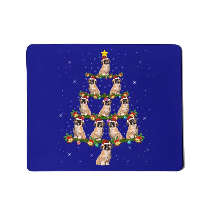 Shih Tzu Dog Lover Xmas Tree Lights Santa Shih Tzu Christmas Meaningful Gift Mousepad