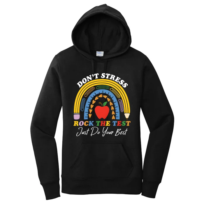 State Testing DonT Stress Rock The Test Women's Pullover Hoodie