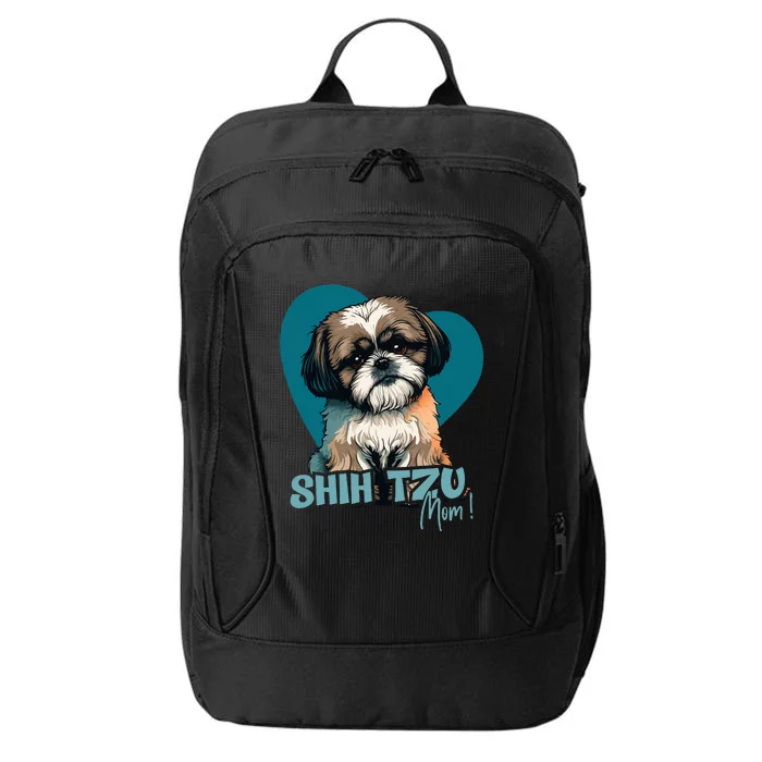 Shih Tzu Dog With Heartdecoration Shihtzumom City Backpack