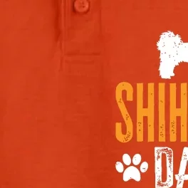 Shih Tzu Dad Gift Dog Daddy Shih Tzu Father Day Gift Dry Zone Grid Performance Polo