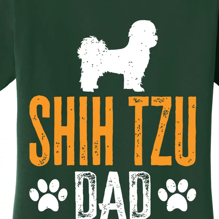 Shih Tzu Dad Gift Dog Daddy Shih Tzu Father Day Gift Women's T-Shirt