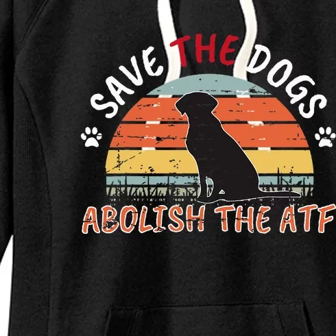 Save The Dogs Abolish The Atf Women's Fleece Hoodie