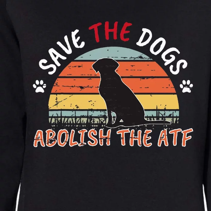 Save The Dogs Abolish The Atf Womens California Wash Sweatshirt