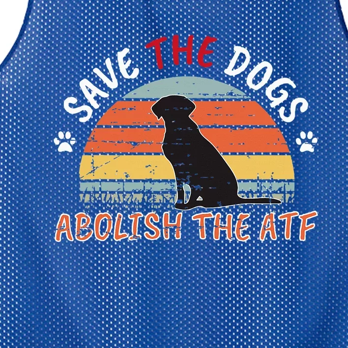 Save The Dogs Abolish The Atf Mesh Reversible Basketball Jersey Tank