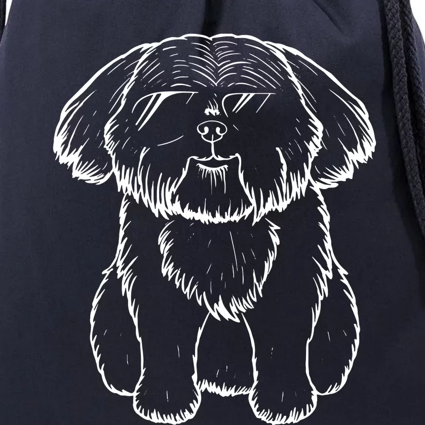 Shih Tzu Dad Grafic Shih Tzu Dog With Sunglasses Shih Tzu Drawstring Bag