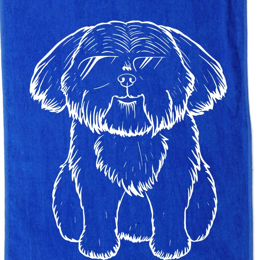 Shih Tzu Dad Grafic Shih Tzu Dog With Sunglasses Shih Tzu Platinum Collection Golf Towel