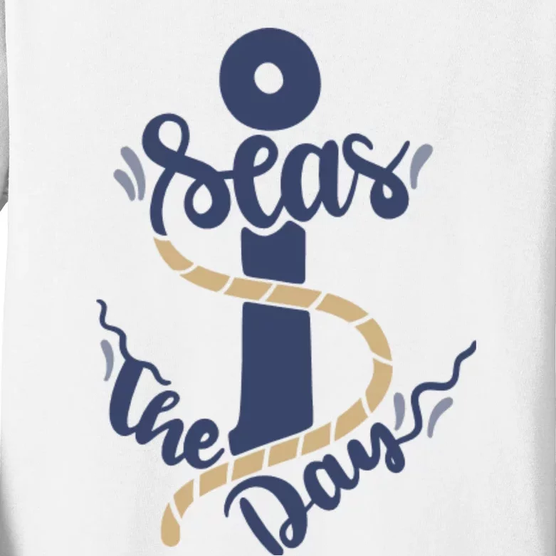 Seas The Day Kids Long Sleeve Shirt