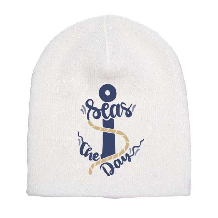 Seas The Day Short Acrylic Beanie