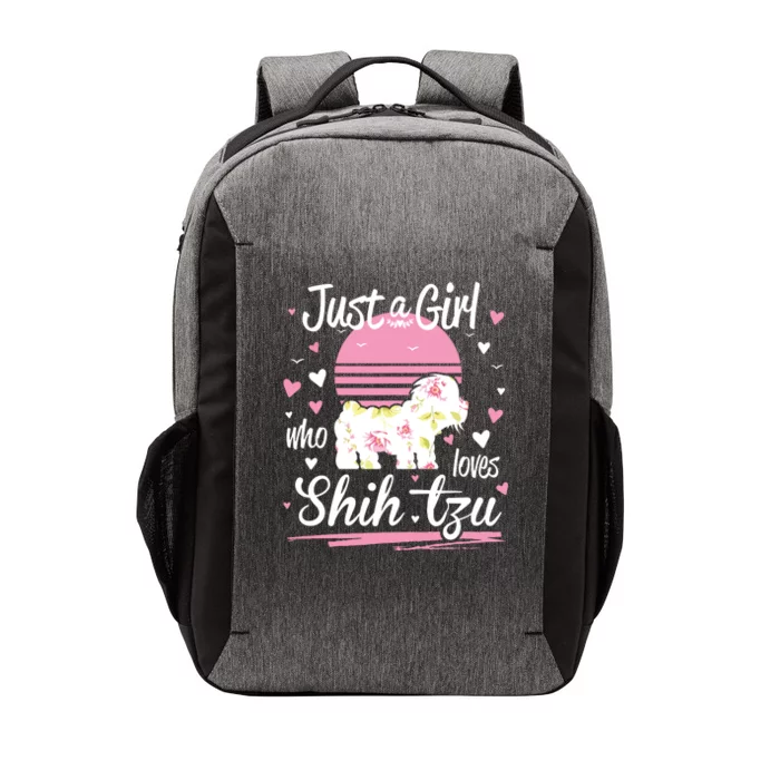 Shih Tzu Design Just A Girl Who Loves Shih Tzu Vector Backpack