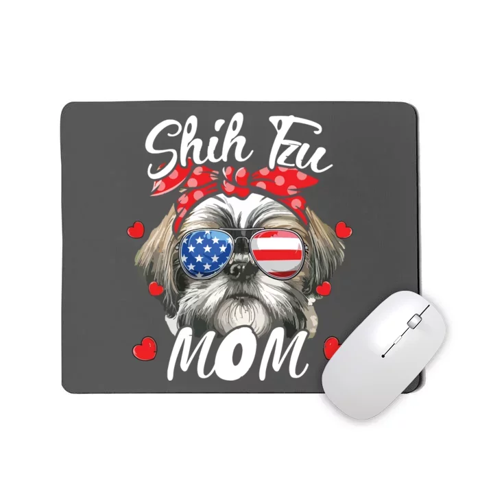 Shih Tzu Dog Mom Shih Tzu Mama Puppy Womens Mothers Day Mousepad