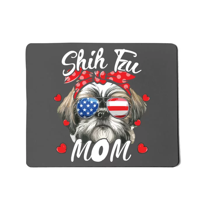 Shih Tzu Dog Mom Shih Tzu Mama Puppy Womens Mothers Day Mousepad