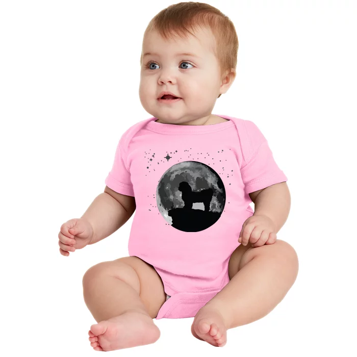 Shih Tzu Dog Moon Baby Bodysuit