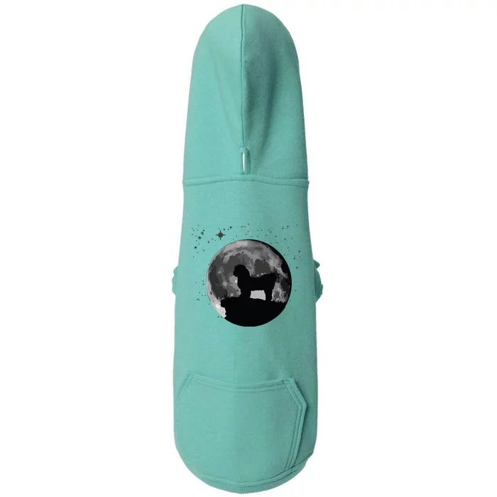 Shih Tzu Dog Moon Doggie 3-End Fleece Hoodie