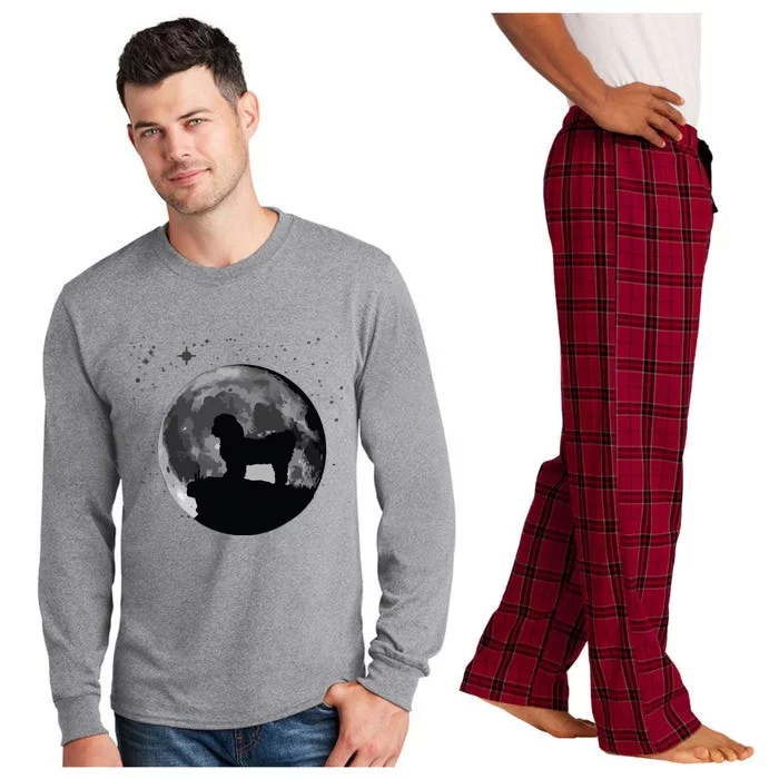 Shih Tzu Dog Moon Long Sleeve Pajama Set