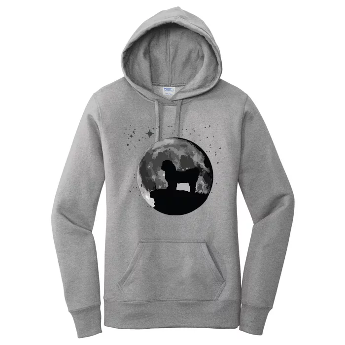 Shih Tzu Dog Moon Women's Pullover Hoodie