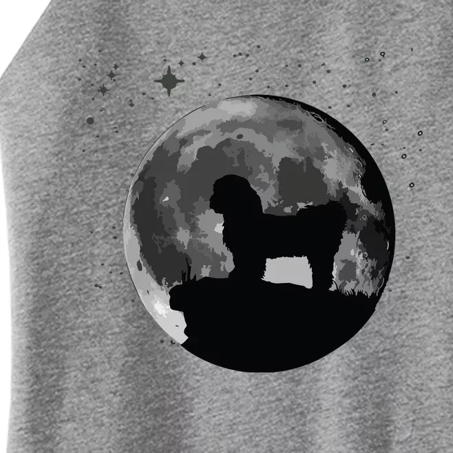 Shih Tzu Dog Moon Women’s Perfect Tri Rocker Tank