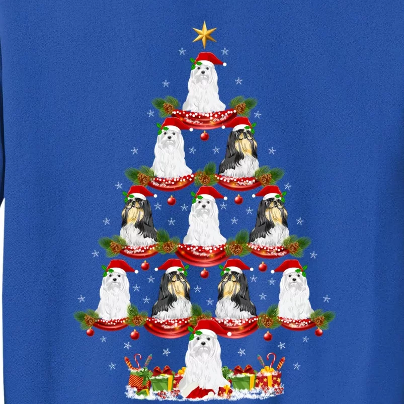 Shih Tzu Dog Xmas Tree Lighting Shih Tzu Christmas Tree Cool Gift Tall Sweatshirt