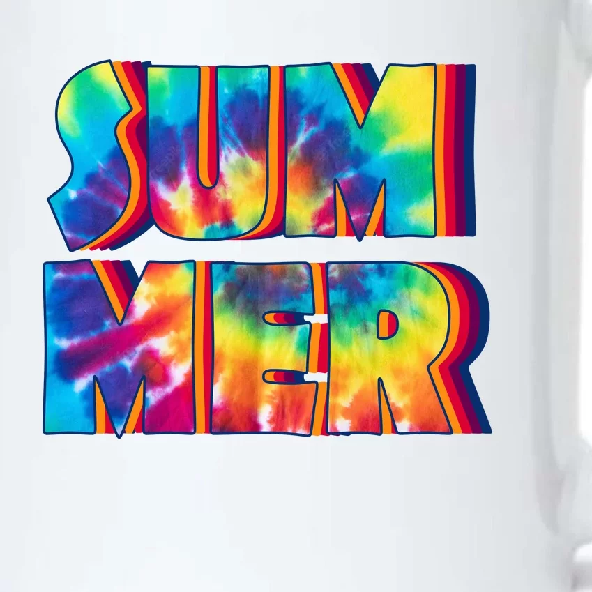 Summer Tie Dye Black Color Changing Mug