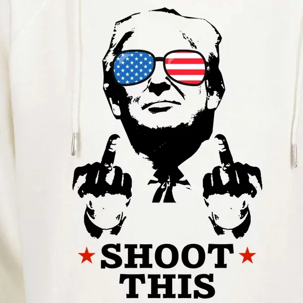 Shoot This Donald Trump You Missed Womens Funnel Neck Pullover Hood