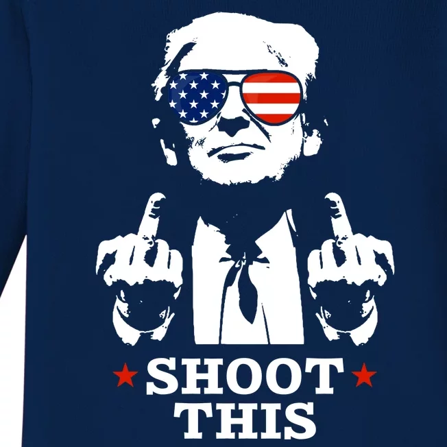 Shoot This Donald Trump You Missed Baby Long Sleeve Bodysuit