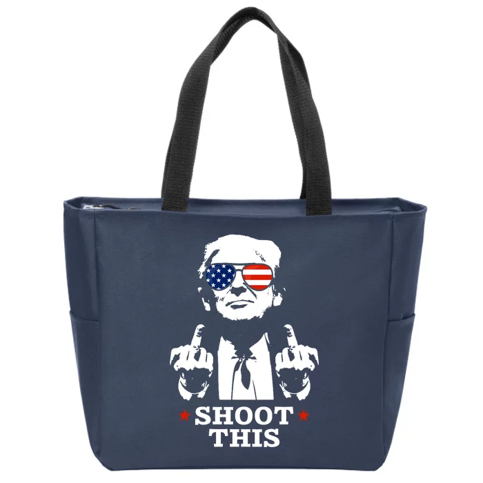 Shoot This Donald Trump You Missed Zip Tote Bag