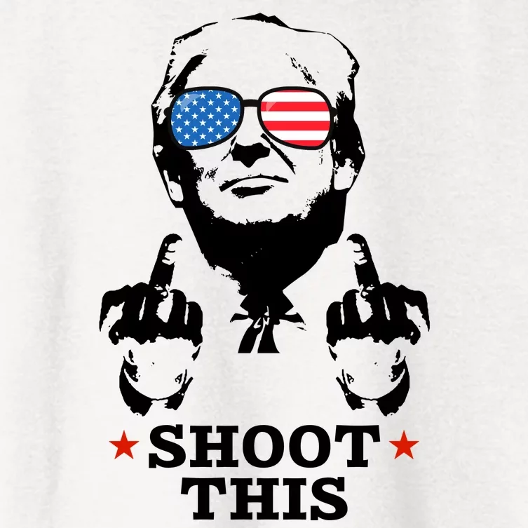 Shoot This Donald Trump You Missed Women's Crop Top Tee