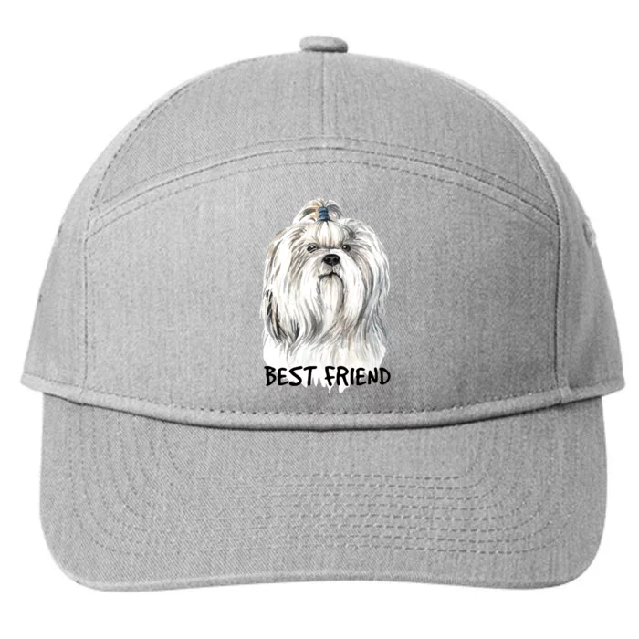 Shih Tzu Dog 7-Panel Snapback Hat