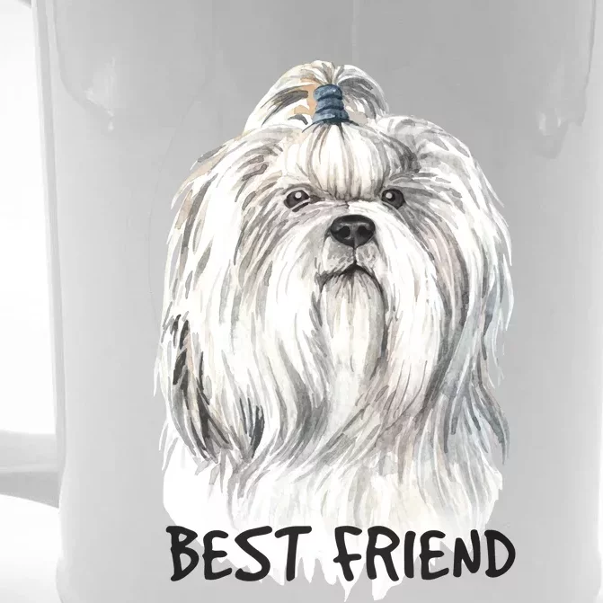 Shih Tzu Dog Front & Back Beer Stein