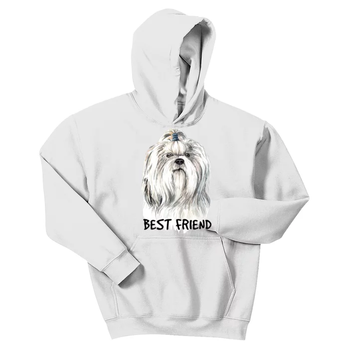 Shih Tzu Dog Kids Hoodie