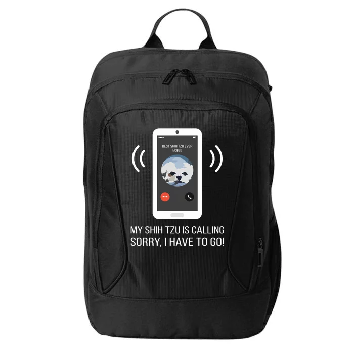 Shih Tzu Dog Long Sleeve Funny City Backpack