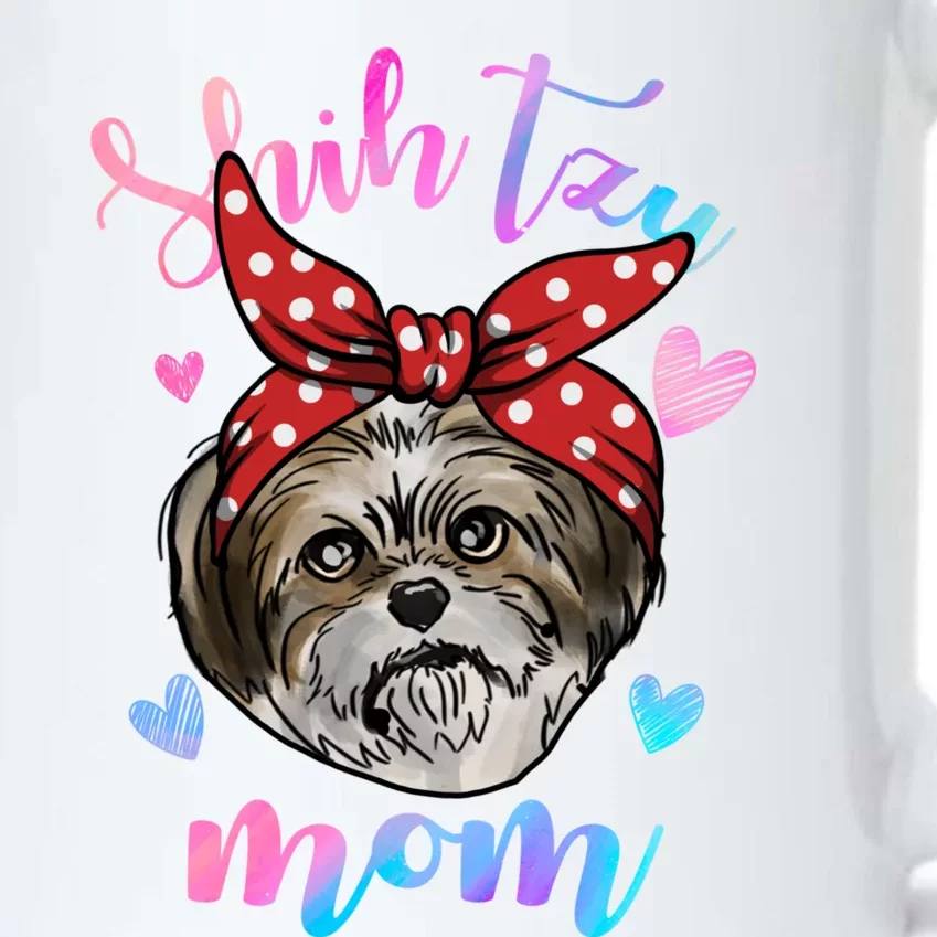 Shih Tzu Dog Lover Funny Cute Mom Mama Mother Gift Black Color Changing Mug