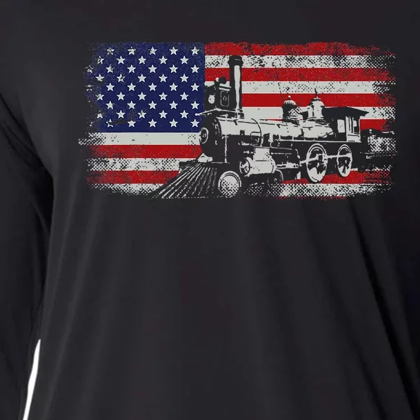 Steam Train Driver Trainspotting Locomotive Cooling Performance Long Sleeve Crew