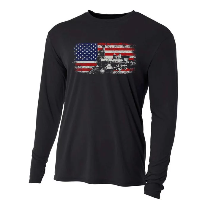 Steam Train Driver Trainspotting Locomotive Cooling Performance Long Sleeve Crew