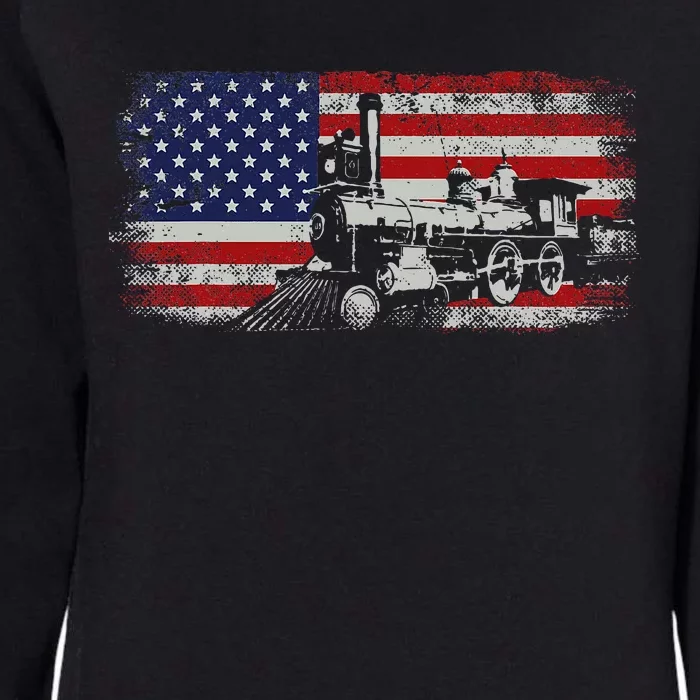 Steam Train Driver Trainspotting Locomotive Womens California Wash Sweatshirt