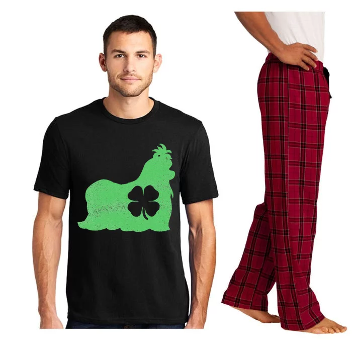 Shih Tzu Dog Gift St. Patrick's Day Shamrock Irish Saint Pajama Set