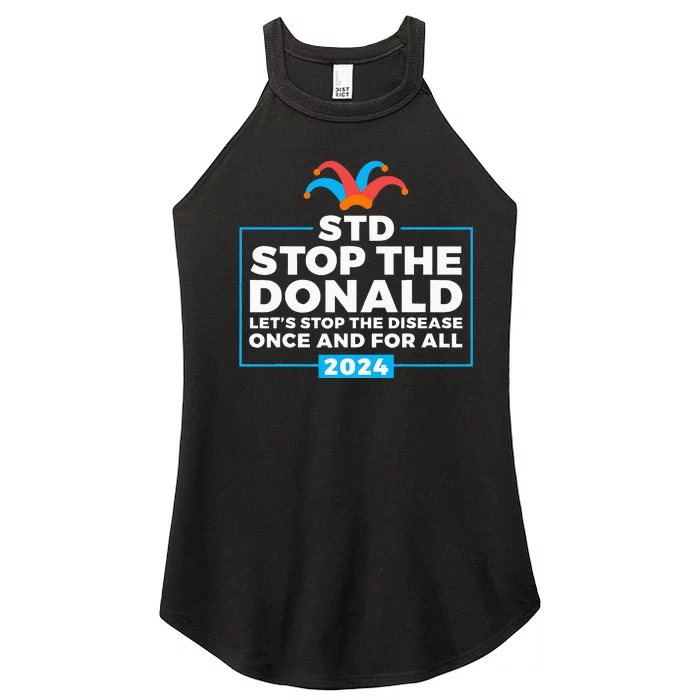 Stop The Donald Anti Trump Democrat Voter Women’s Perfect Tri Rocker Tank