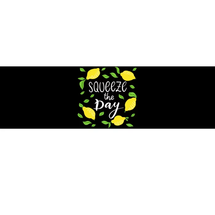 Squeeze The Day Lemons Quote Bumper Sticker