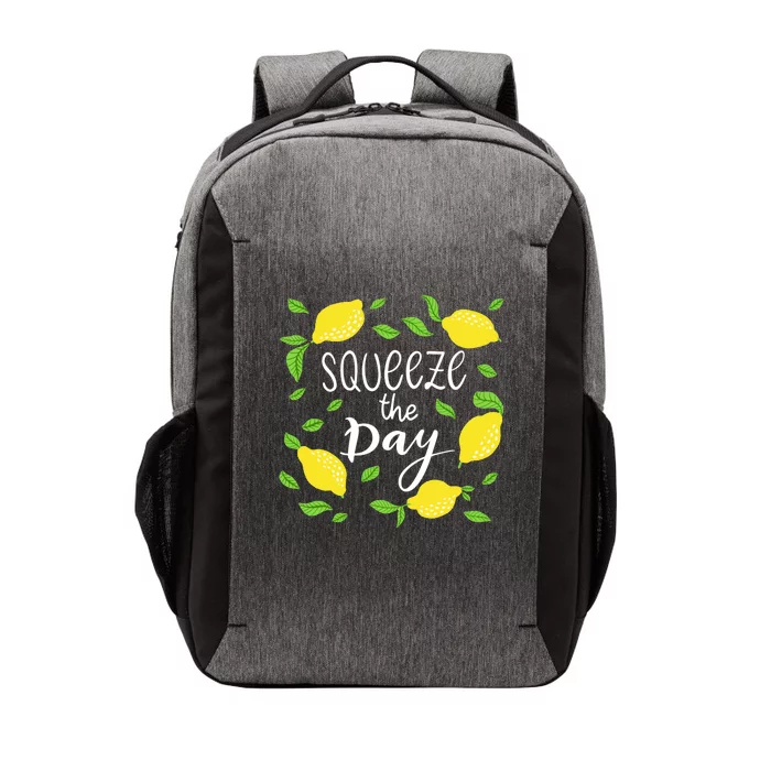 Squeeze The Day Lemons Quote Vector Backpack