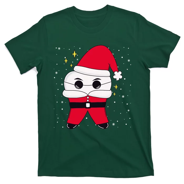 Santa Tooth Dentist Christmas Gift T-Shirt