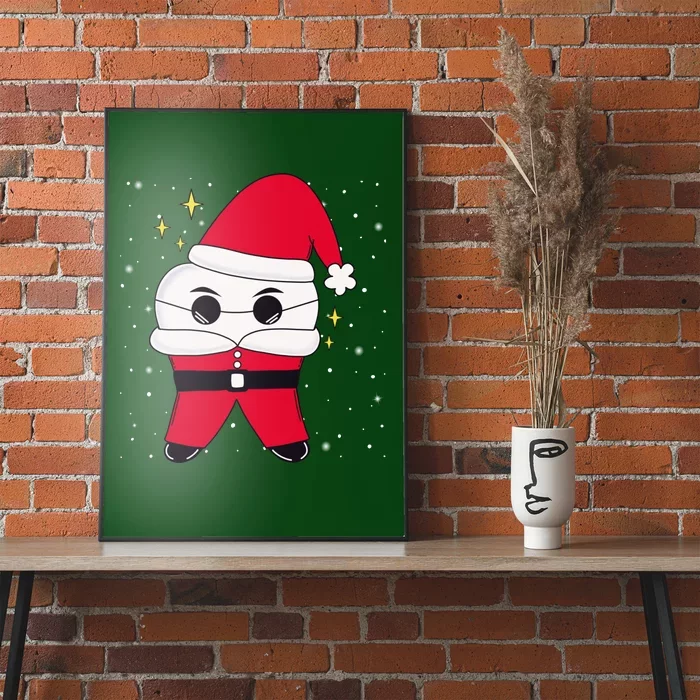 Santa Tooth Dentist Christmas Gift Poster