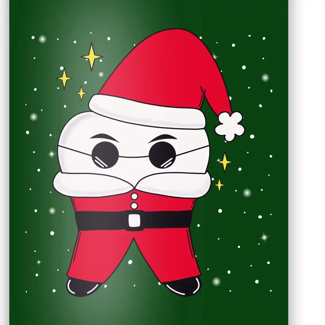 Santa Tooth Dentist Christmas Gift Poster