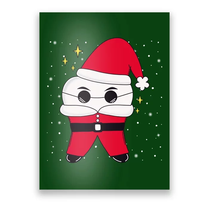 Santa Tooth Dentist Christmas Gift Poster