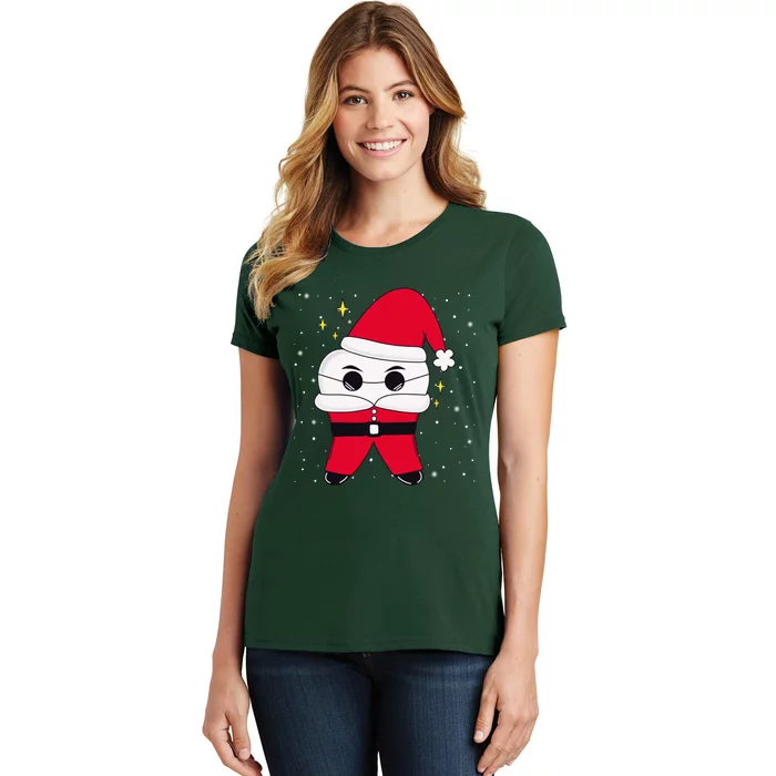 Santa Tooth Dentist Christmas Gift Women's T-Shirt