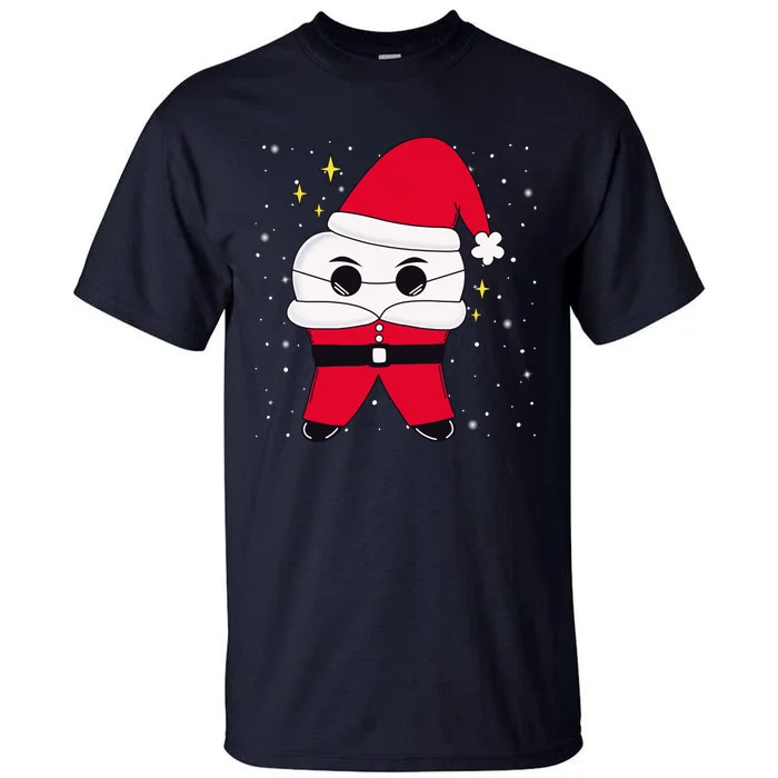 Santa Tooth Dentist Christmas Gift Tall T-Shirt